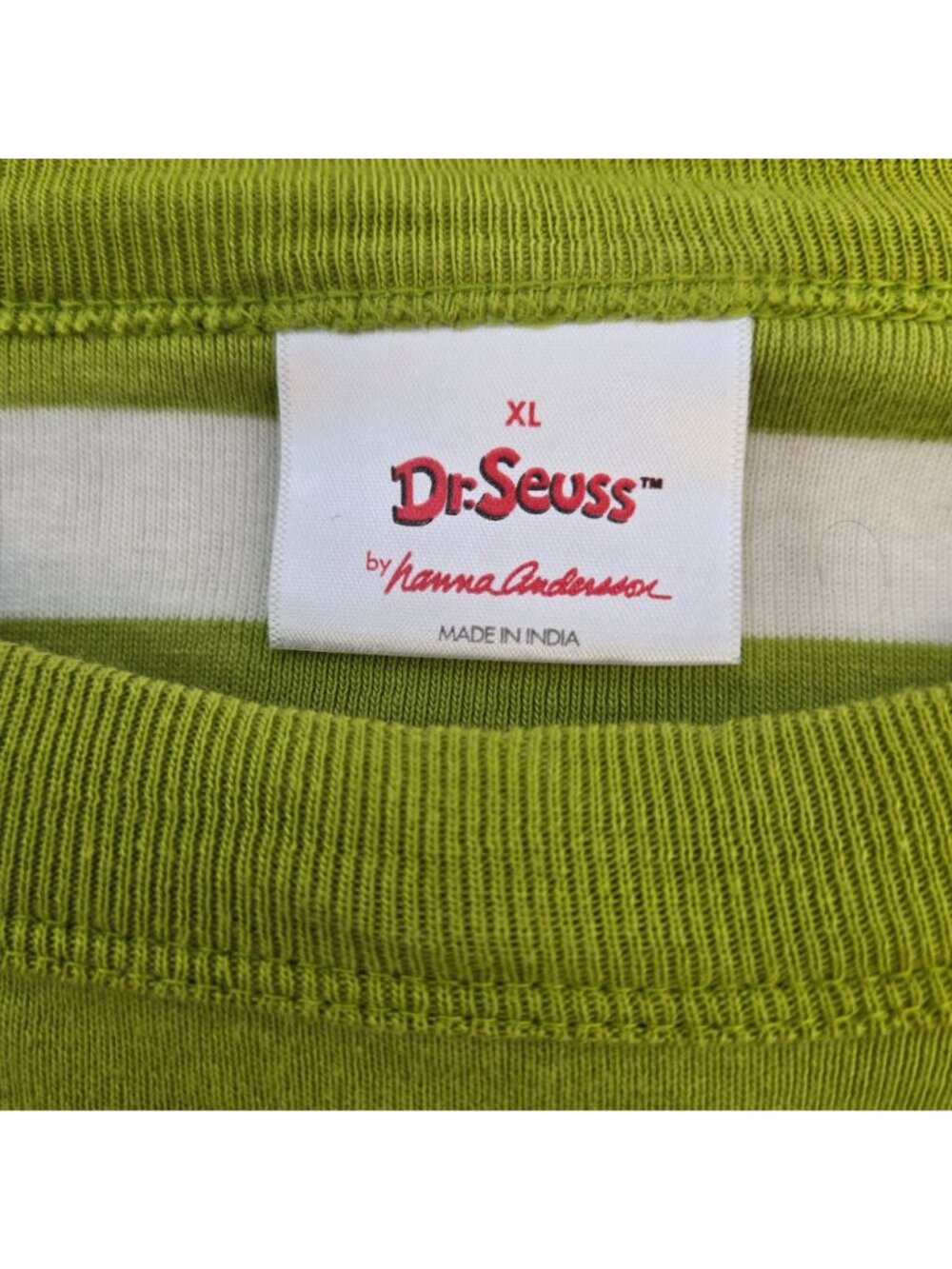 Hanna Andersson Adult Dr. Seuss Grinch Long John Pajama Set Size XL/XXL - Picture 3 of 8